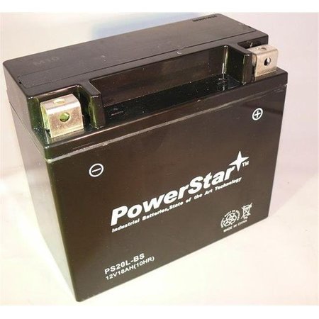 POWERSTAR PowerStar PS-680-082 20L BS Battery For Yamaha ATV 660 CC YFM660FW Grizzly; 1998-2006 PS-680-082
